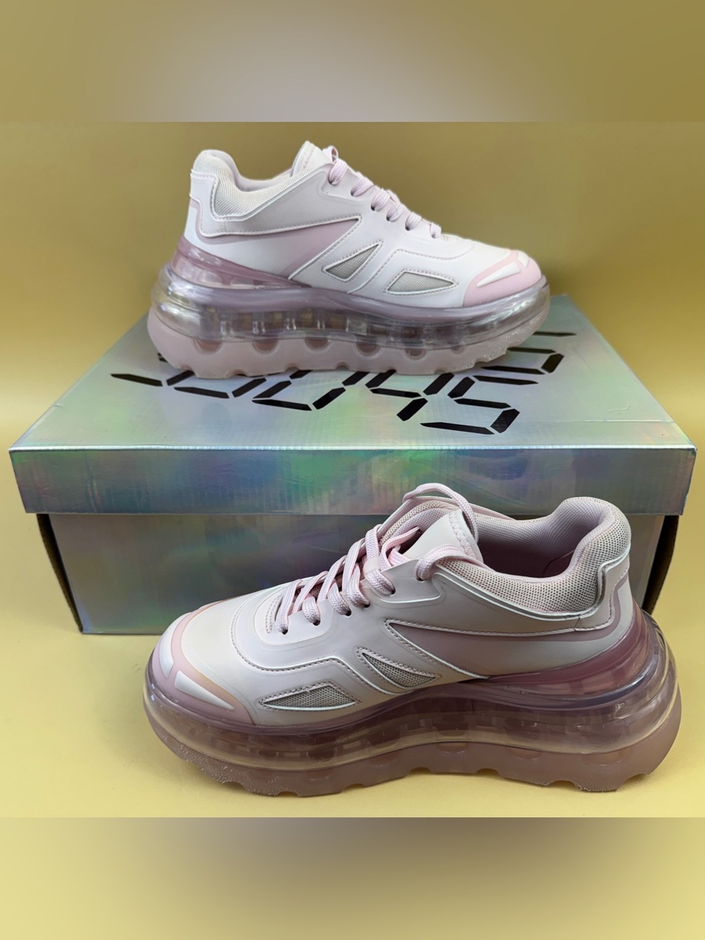 Shoes 53045 Bump'air Blossom Pink SZ 36 Excellent Condition Box + Extra Insoles